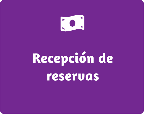 Recepción de reservas